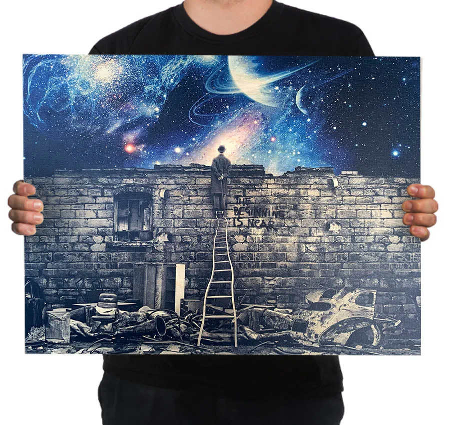 BEGINNING IS NEAR 18x24 Wood print