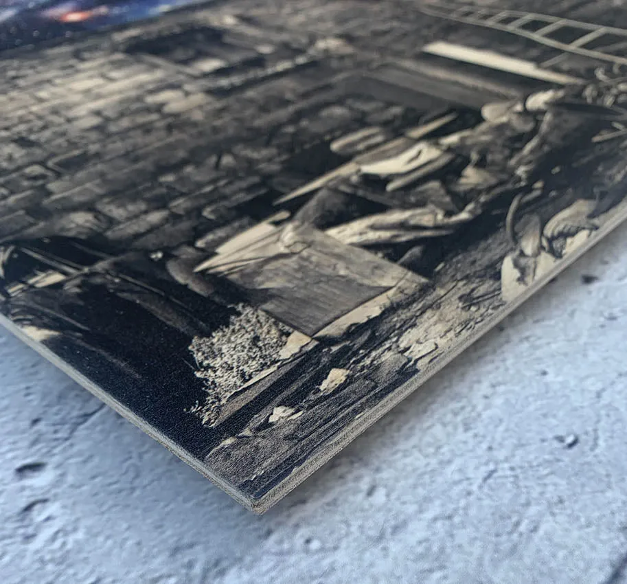 BEGINNING IS NEAR 18x24 Wood print