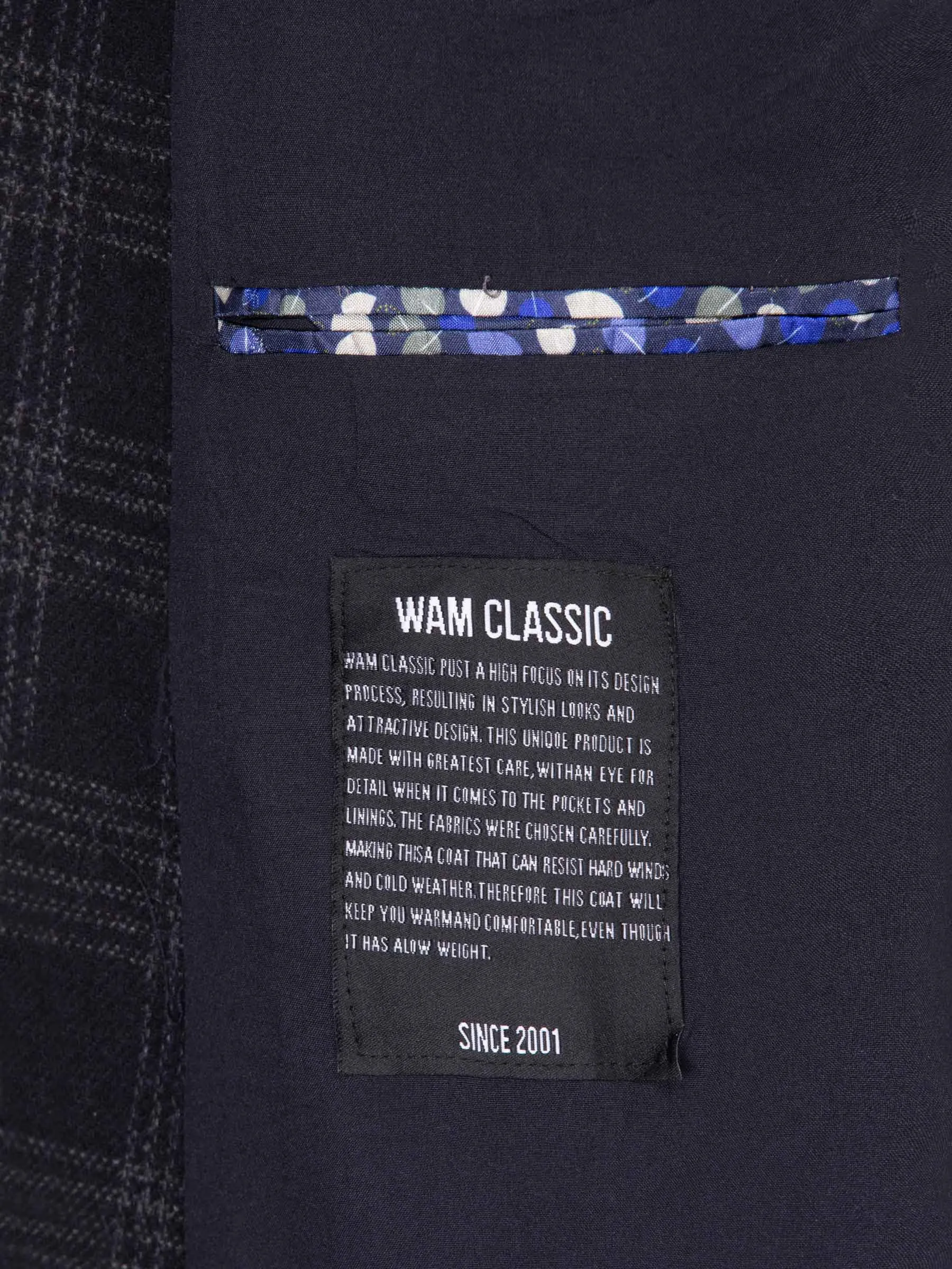 Bronson Slide Pocket Navy Trench Coat