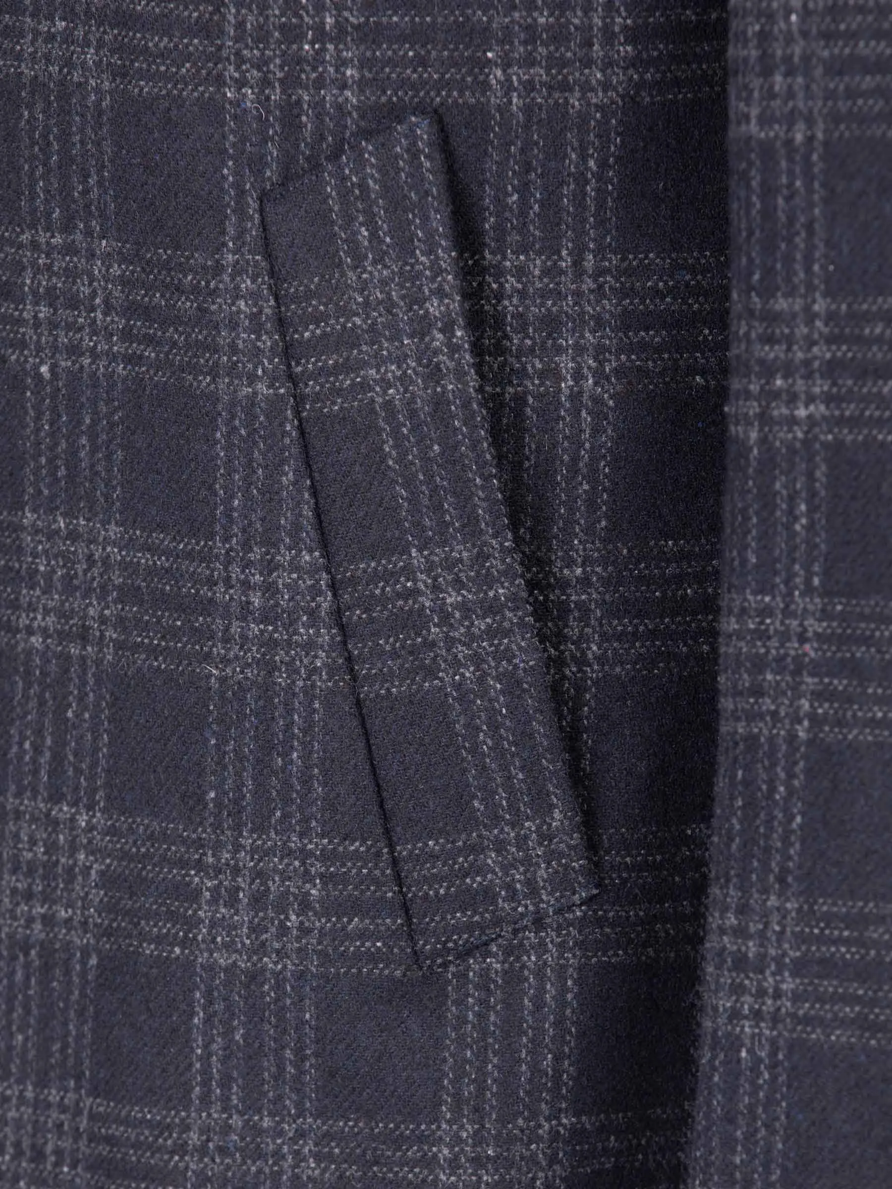 Bronson Slide Pocket Navy Trench Coat