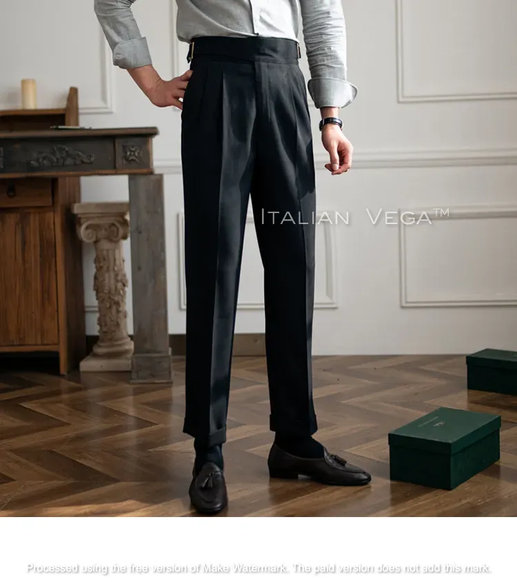 Classic Buckle Gurkha Pants by Italian Vega™