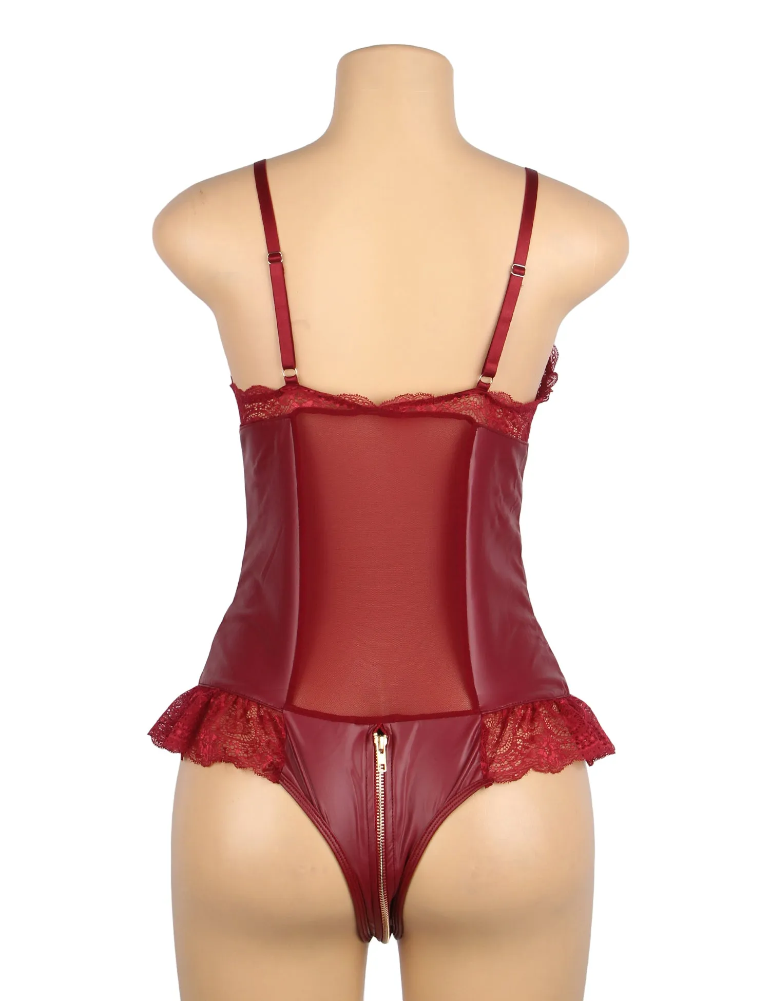 Daring Desire Garnet Lace Bodysuit