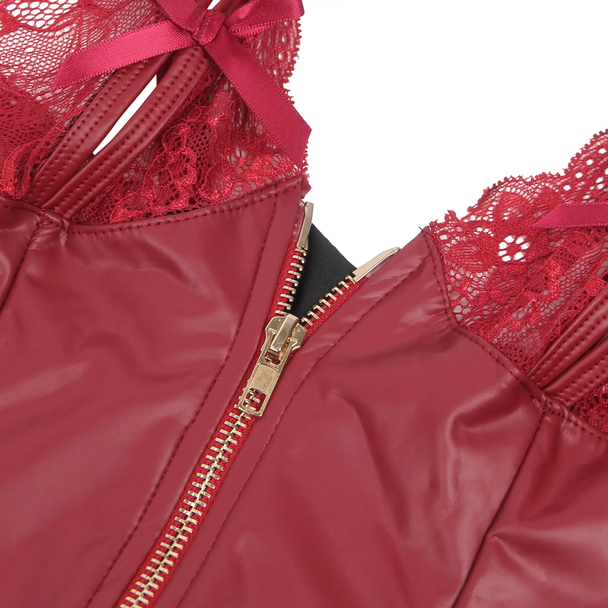 Daring Desire Garnet Lace Bodysuit