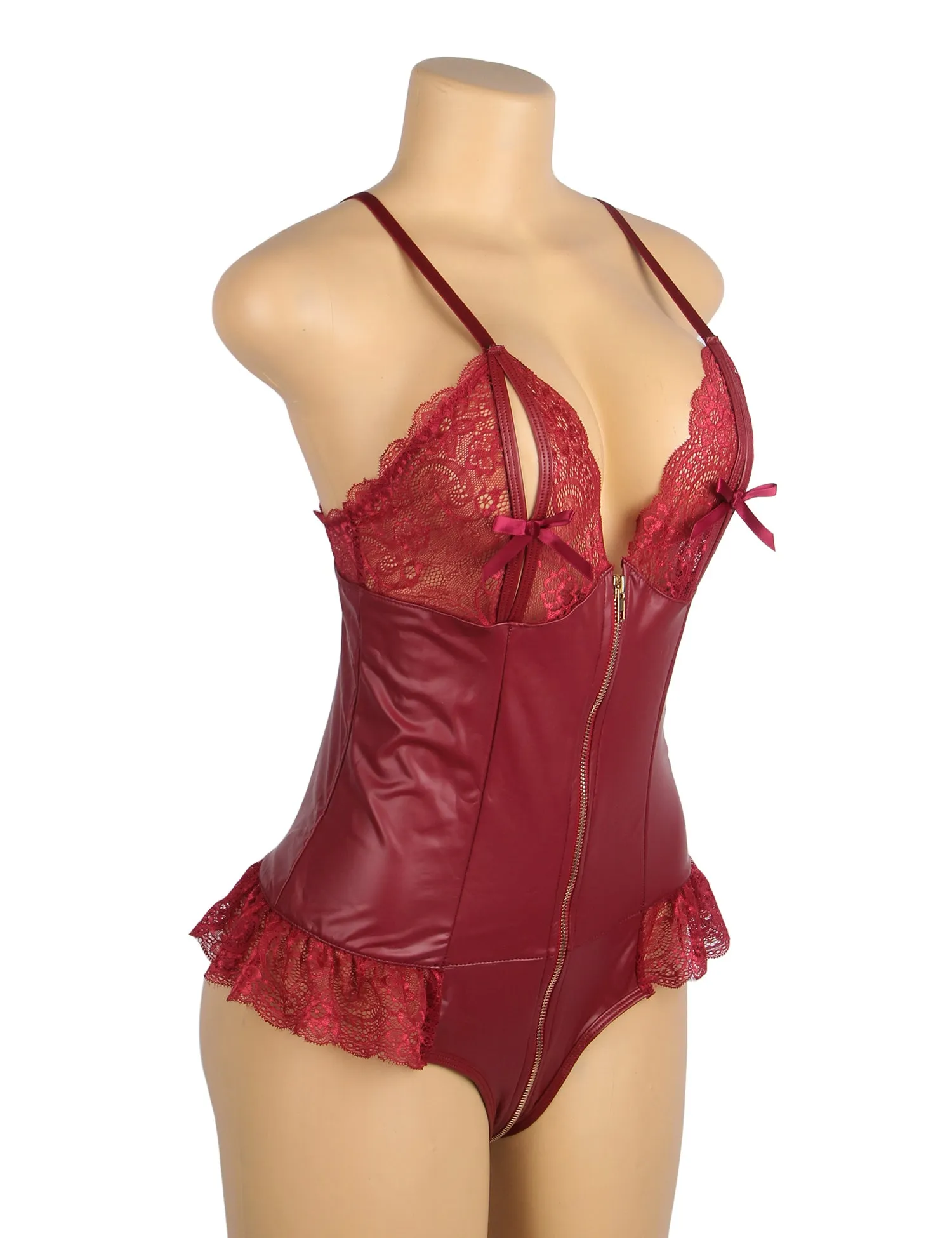Daring Desire Garnet Lace Bodysuit