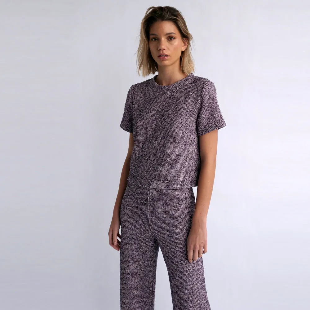 Dawn Pant Purple Tweed