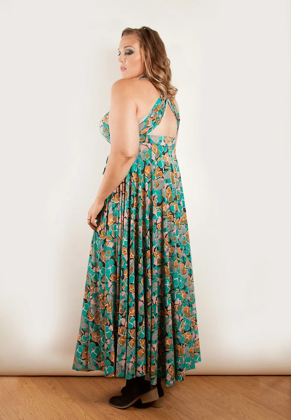 Eternity Convertible Multi Print Maxi Dress
