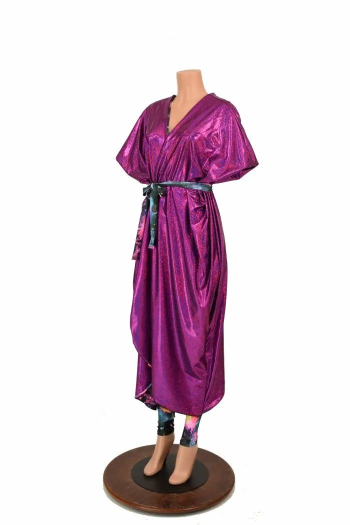 Galaxy and Fuchsia Sparkly Jewel Batwing Catsuit