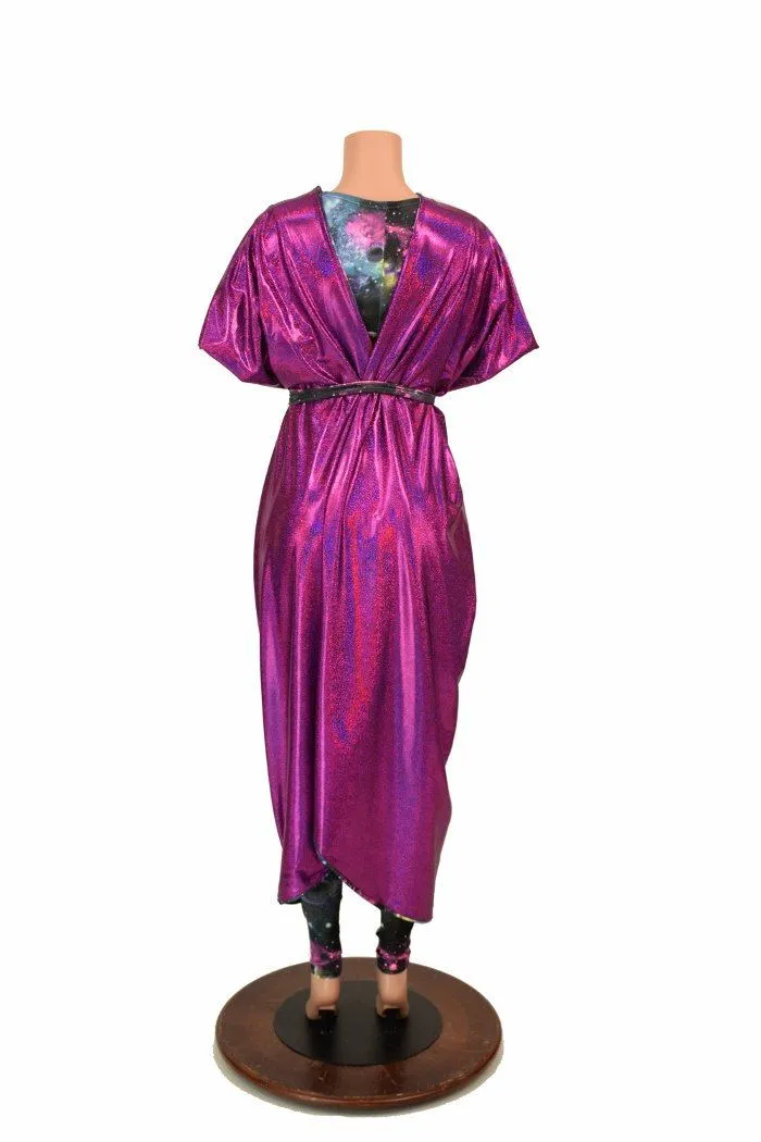Galaxy and Fuchsia Sparkly Jewel Batwing Catsuit