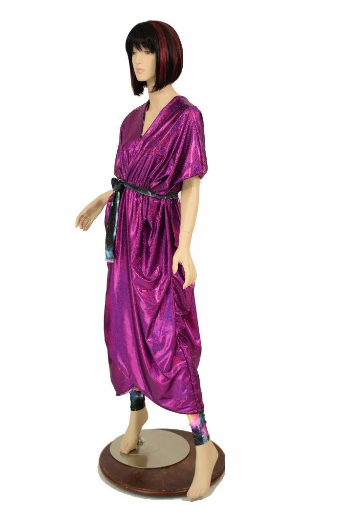 Galaxy and Fuchsia Sparkly Jewel Batwing Catsuit