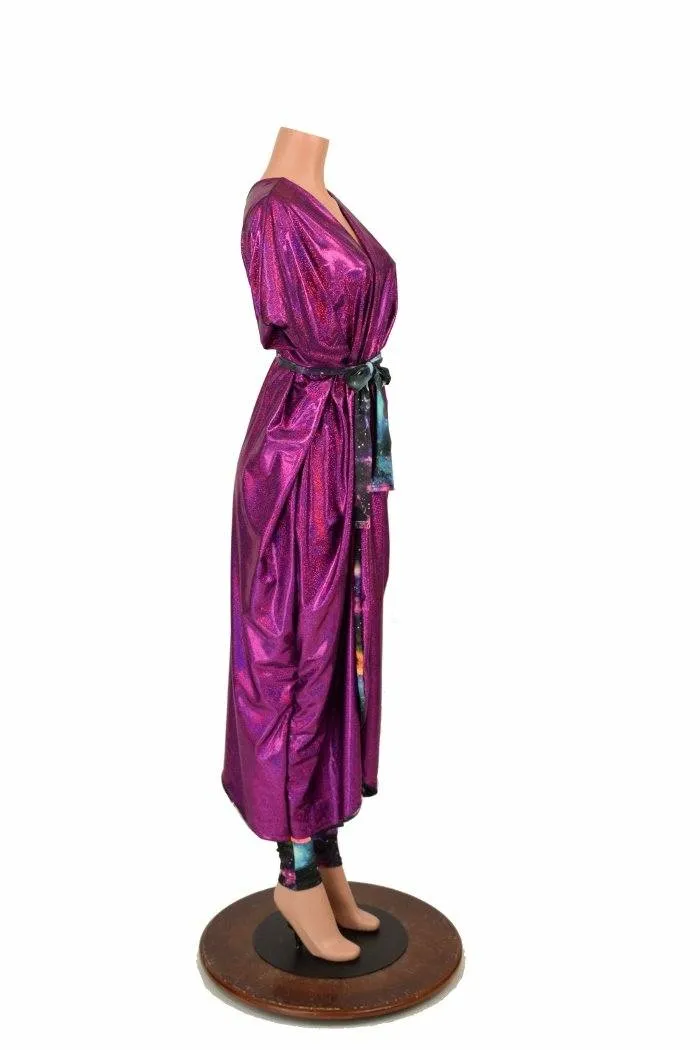 Galaxy and Fuchsia Sparkly Jewel Batwing Catsuit