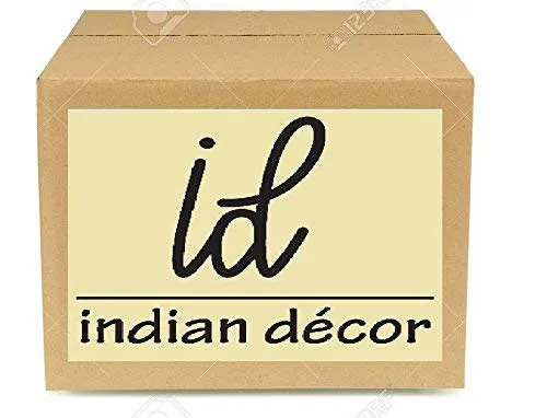 INDIAN DECOR. 38399 Coffee Table Round 28" Industrial 2-Tier Sofa Table with Storage Open Shelf and Metal Legs for Living Room