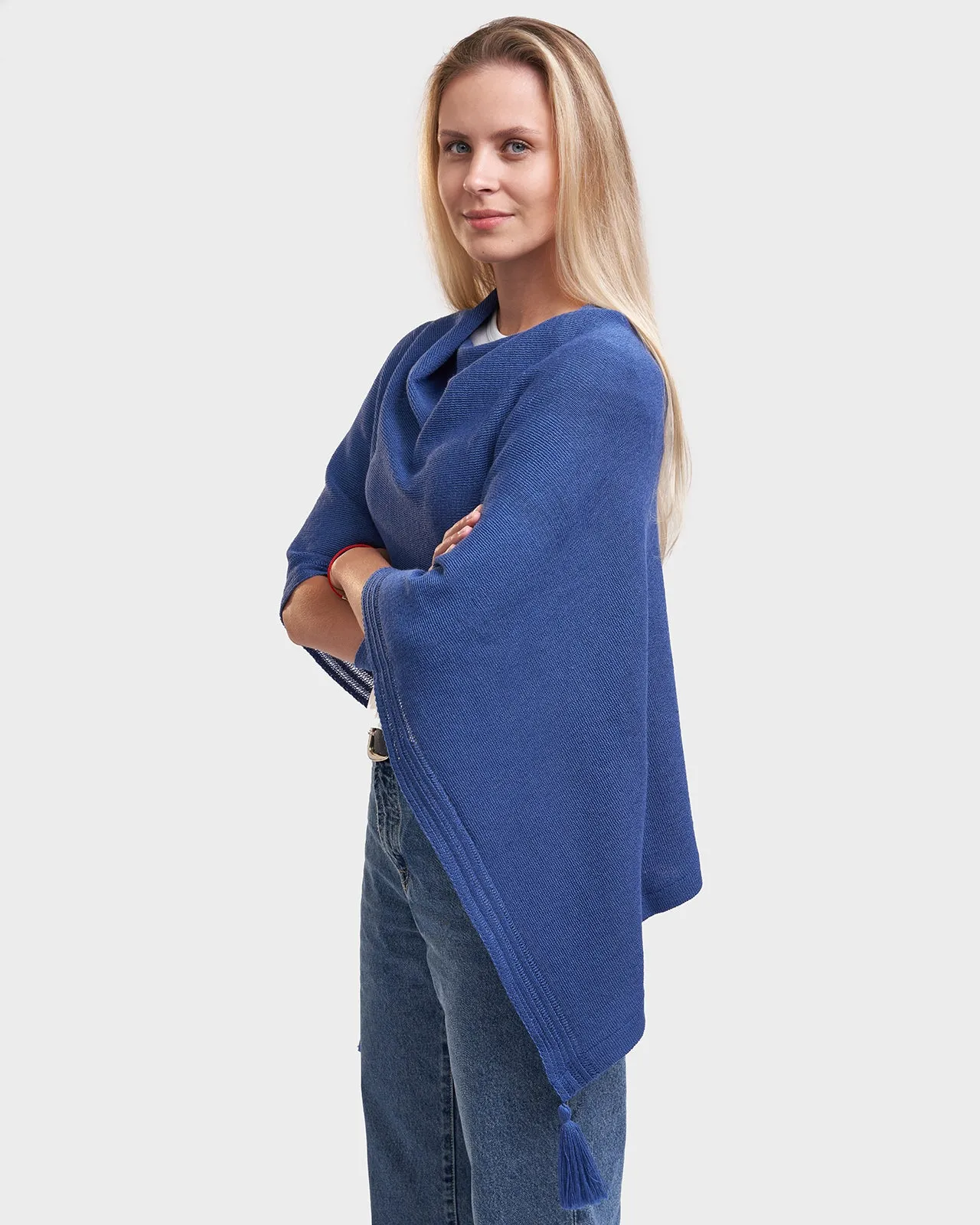Keila multi-wear solid poncho