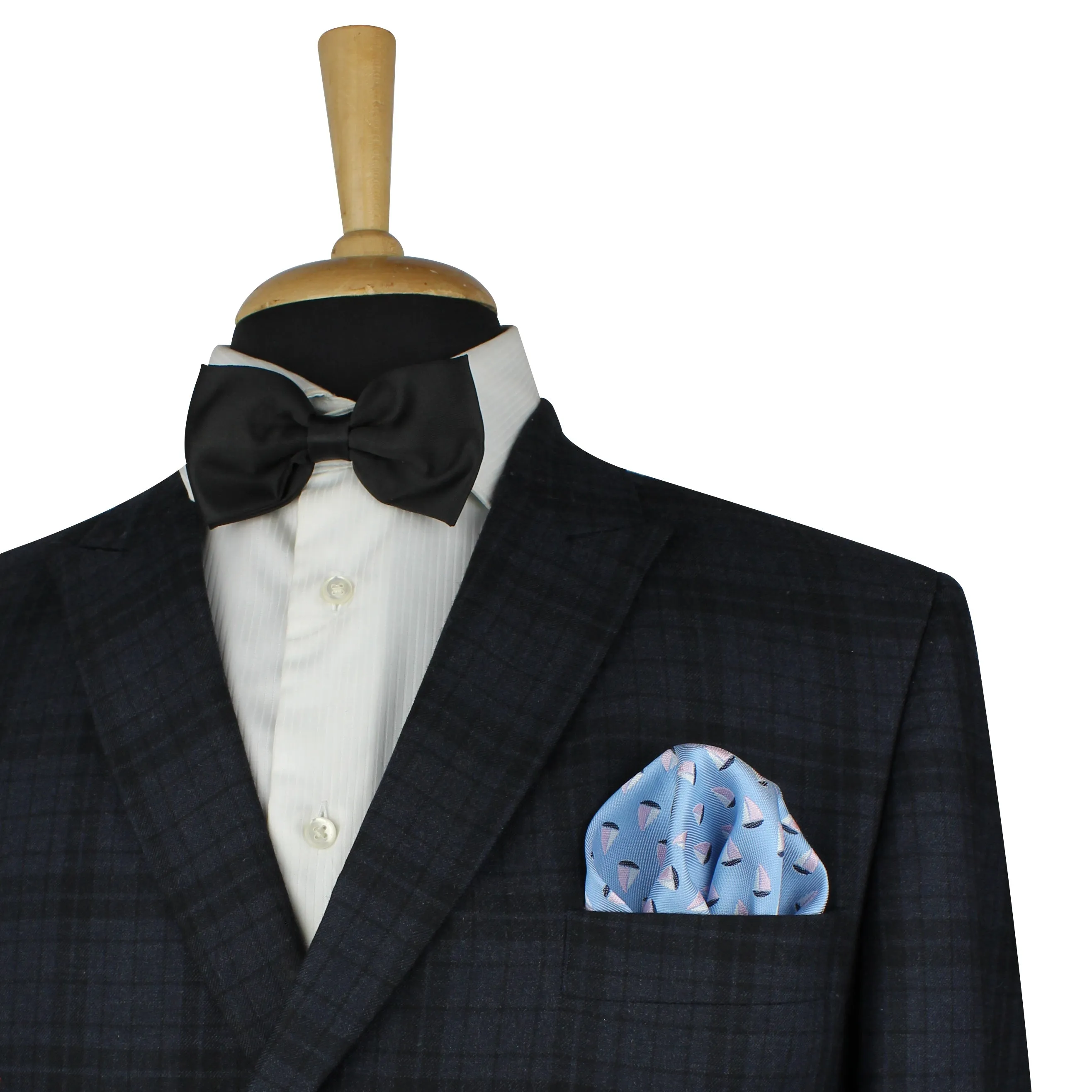 Kovove Cyan Abstract Necktie and Pocket Square Gift Box