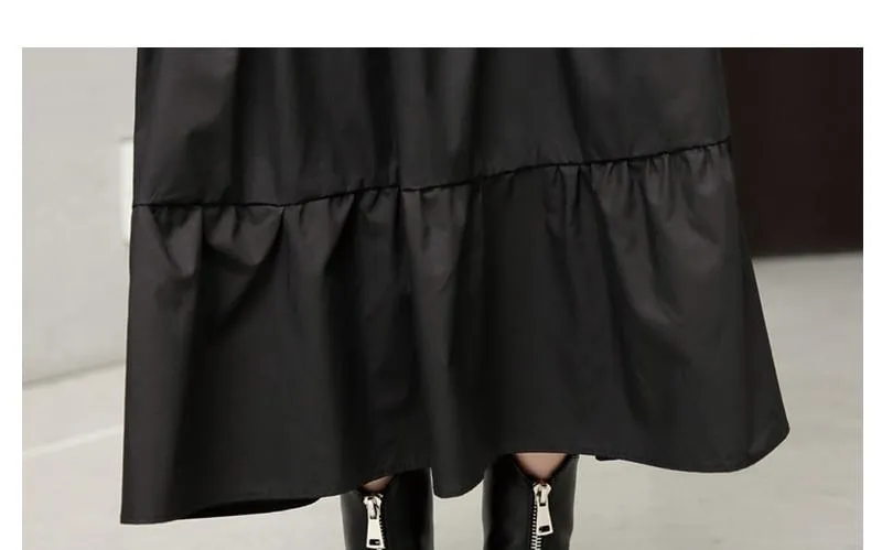Layered Black Turtleneck Dress | Millennials