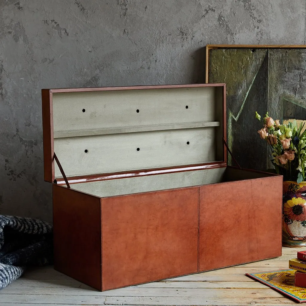 Leather Ottoman Chest