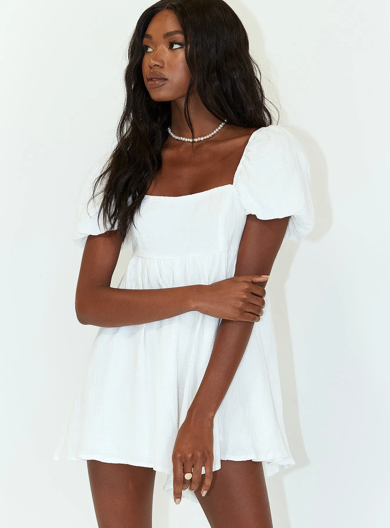 Lorna Playsuit White