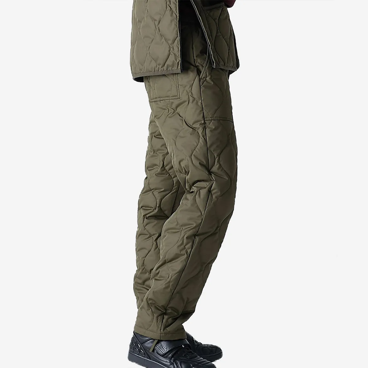 Military Easy Down Fatigue Pants - Dark Olive