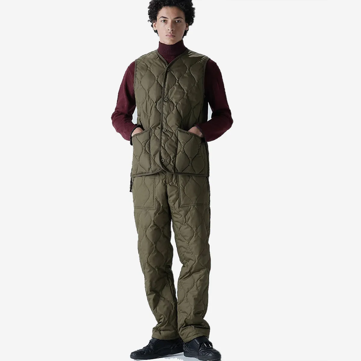 Military Easy Down Fatigue Pants - Dark Olive