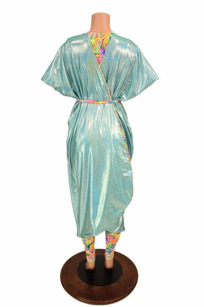 Neon Flux and Seafoam Batwing Catsuit