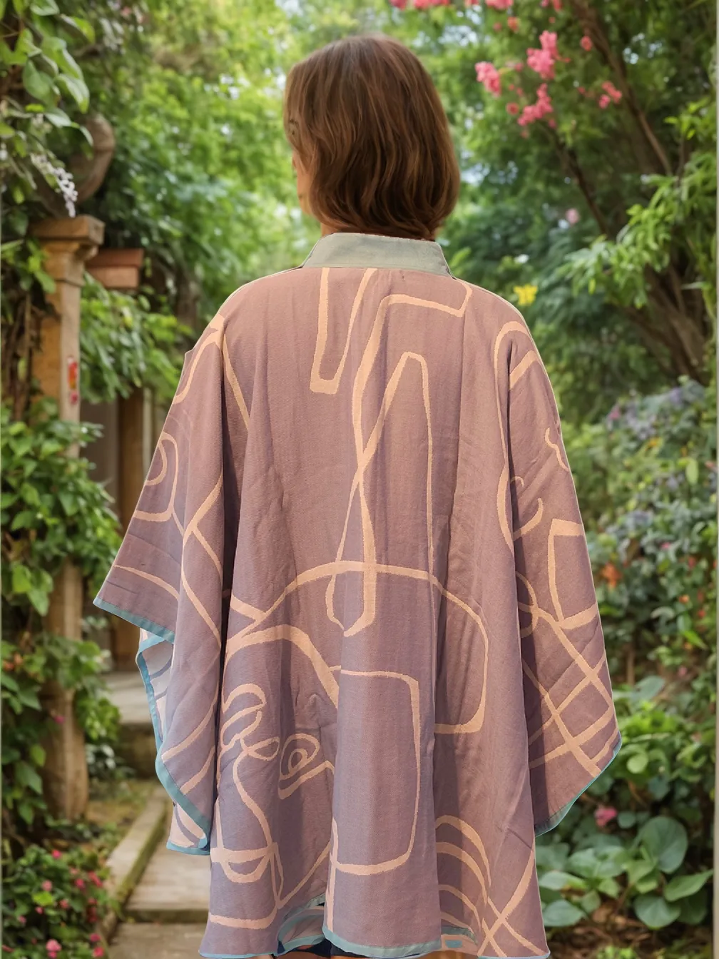 Oceania Wool Blend Poncho