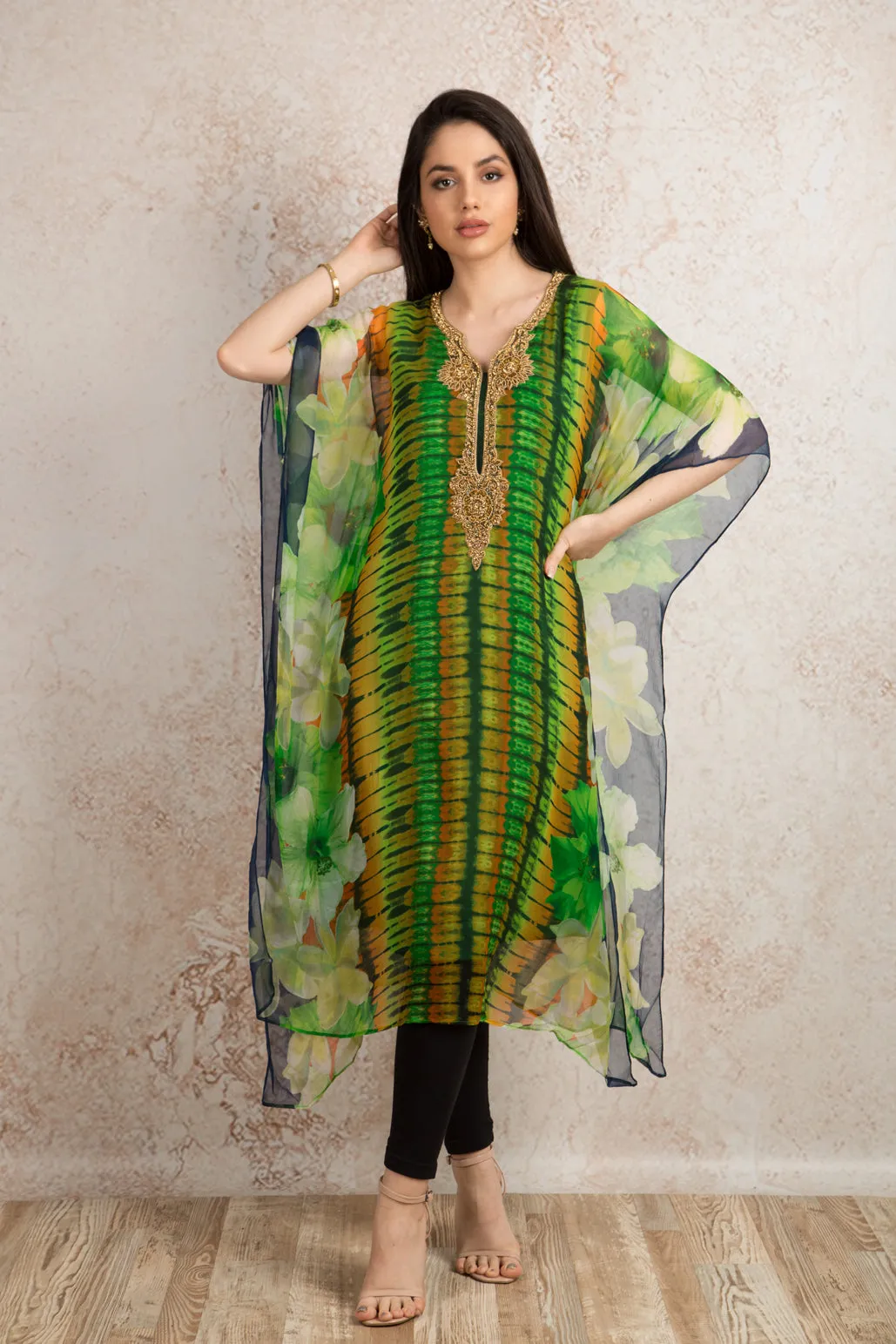 Print embd poncho U8_1029