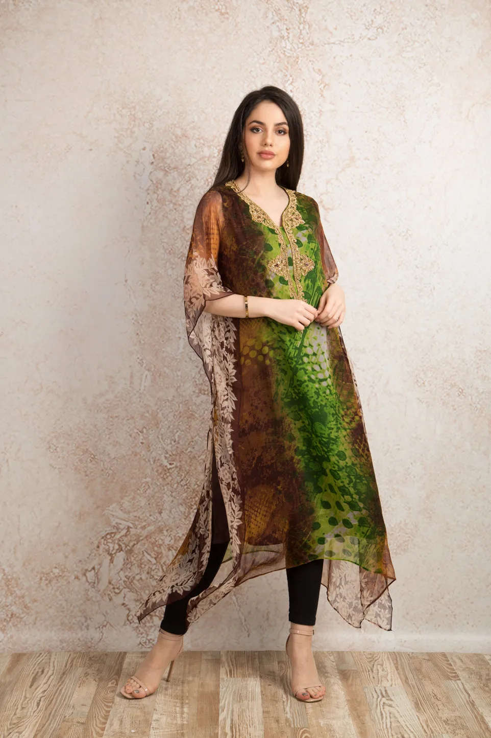 Print embd poncho U8_1036