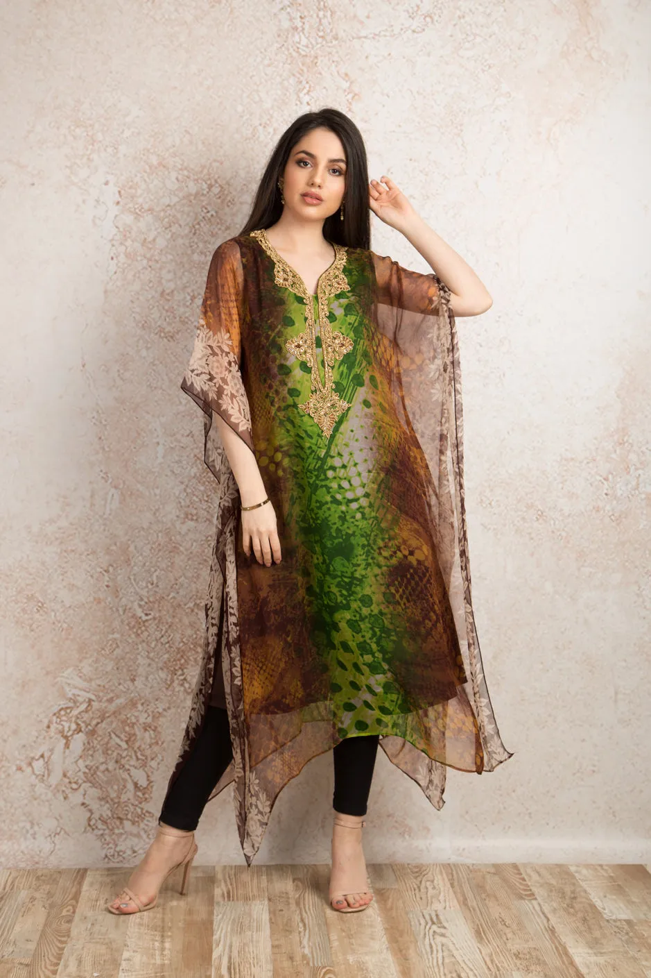 Print embd poncho U8_1036