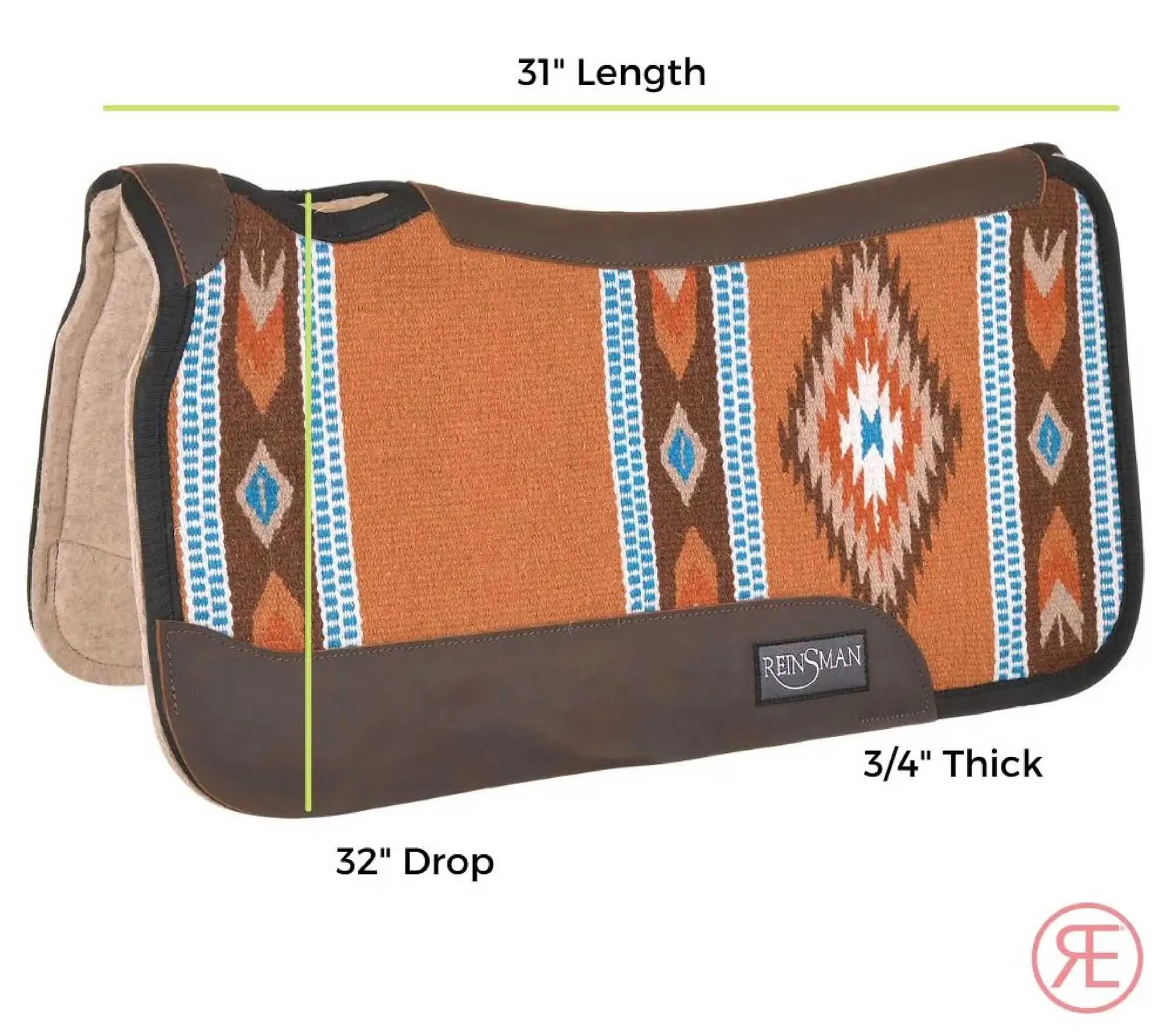 Reinsman Ranahan Wool Saddle Pad
