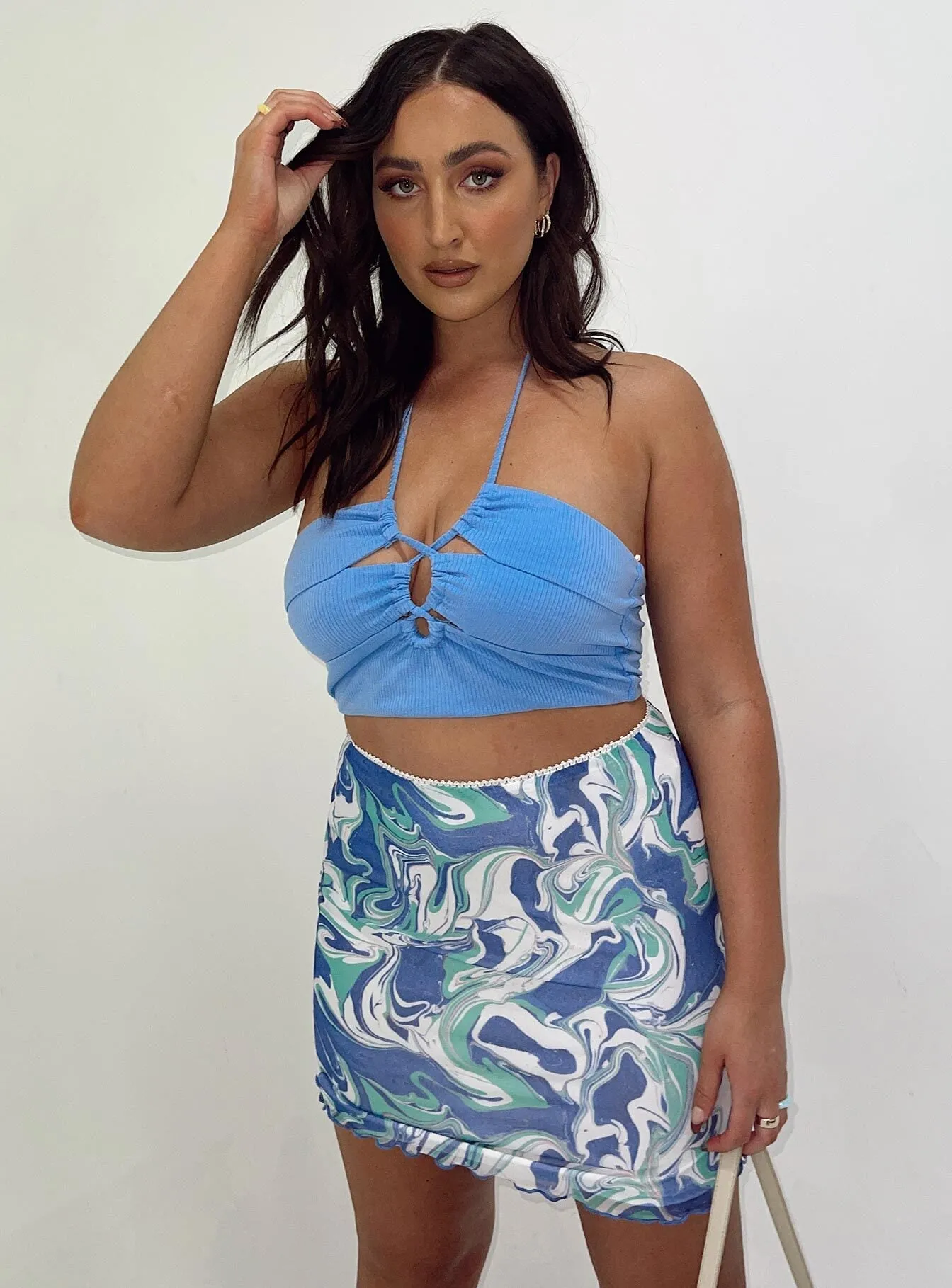 Remi Mini Skirt Blue