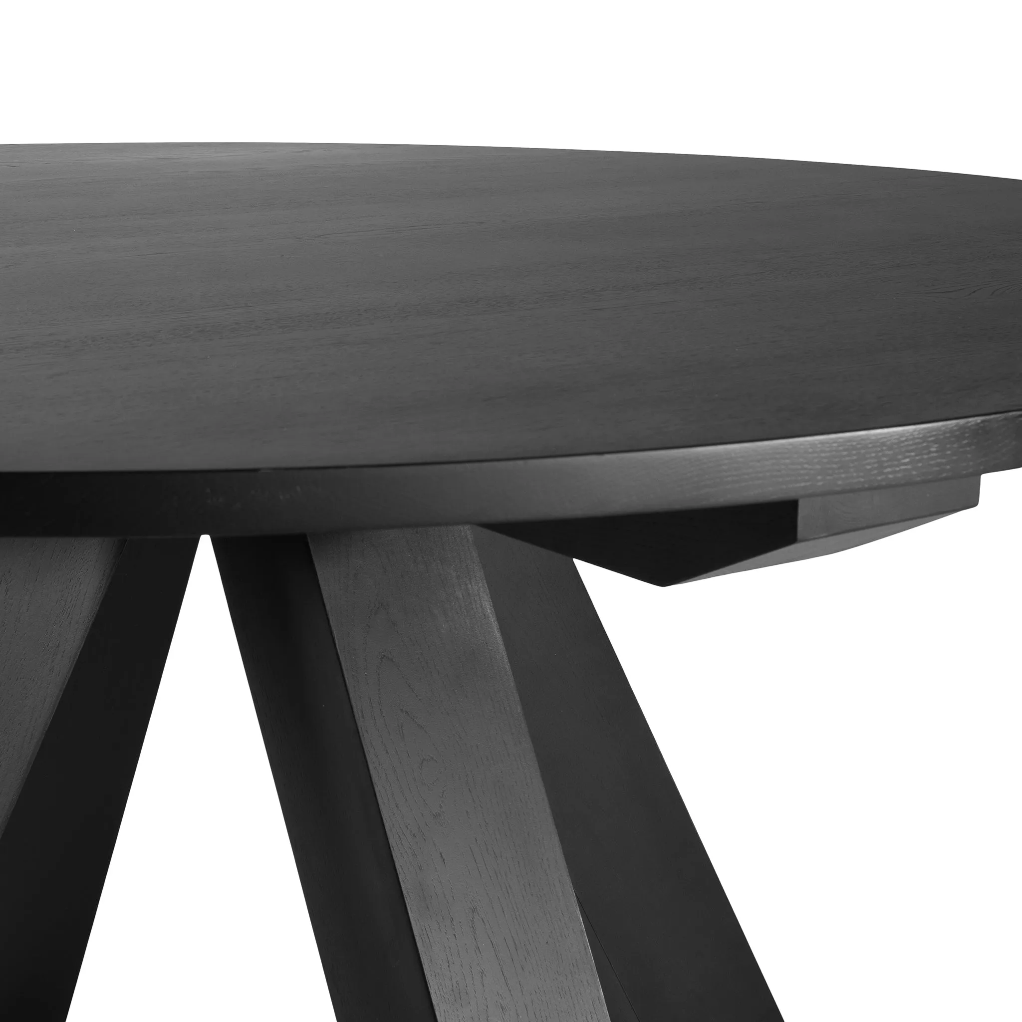 ST CROIX OAK DINING TABLE | BLACK