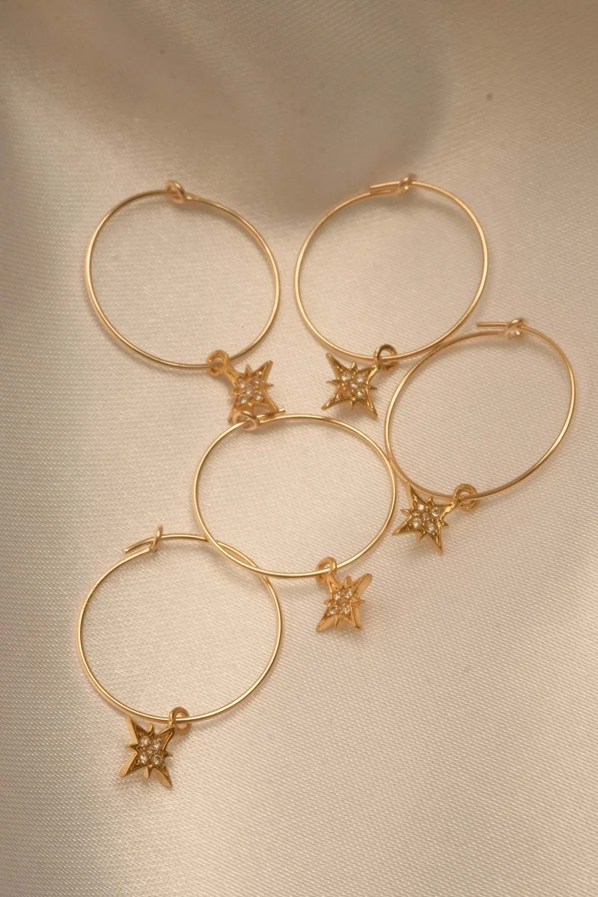 St'X Starburst Wire Hoops