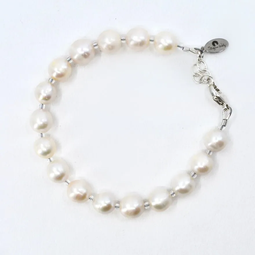 Teal Freshwater Pearl Bracelet