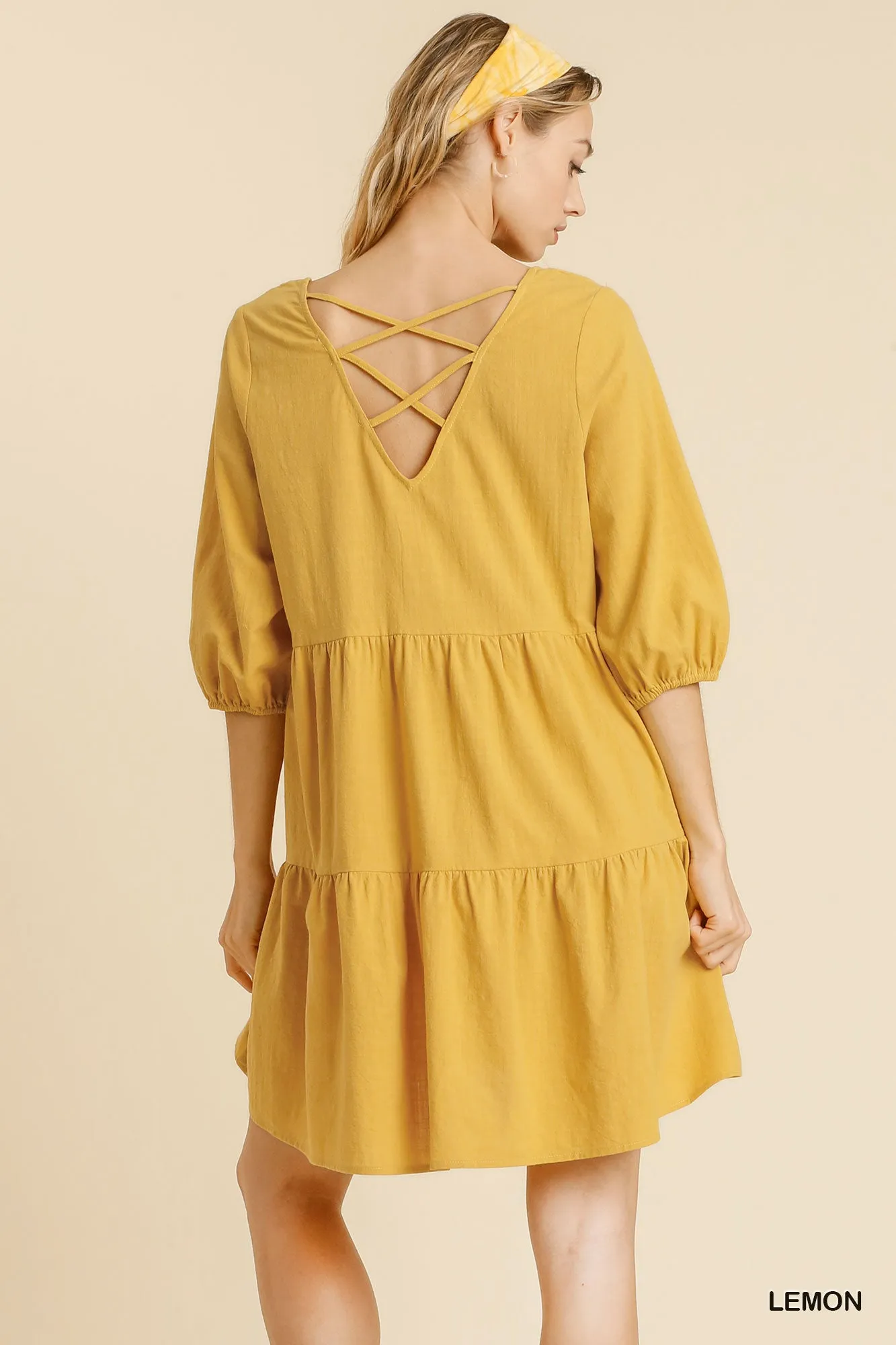 The Venice Criss Cross Babydoll Dress