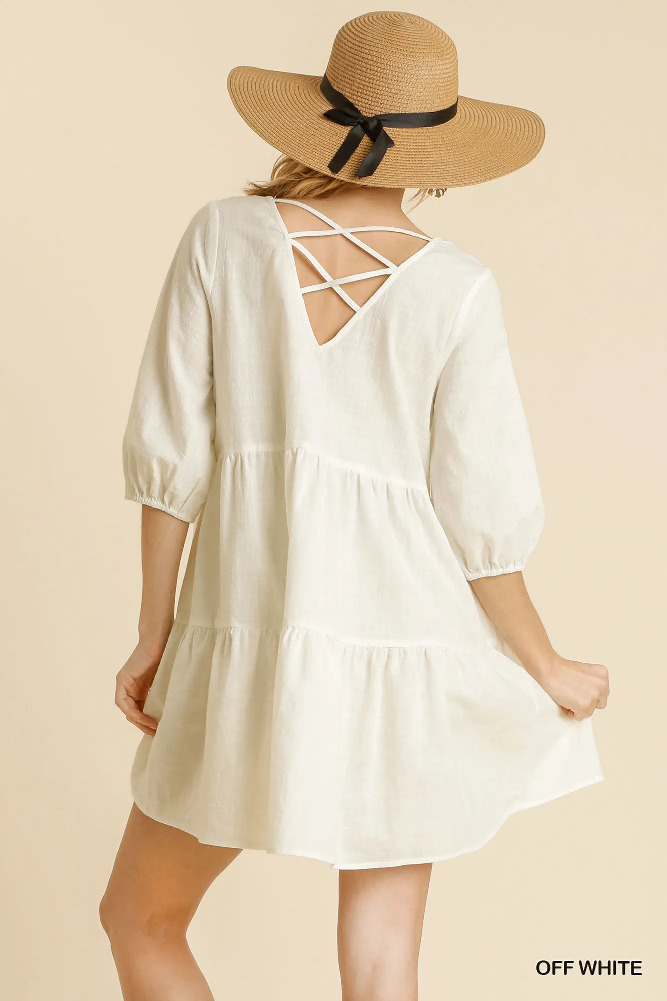 The Venice Criss Cross Babydoll Dress