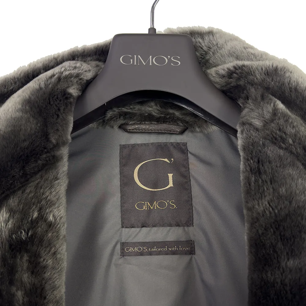 Two-Tone Leather Wool Jacket