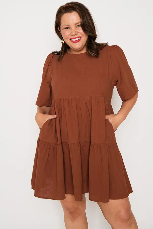 Wilma Brown Dress