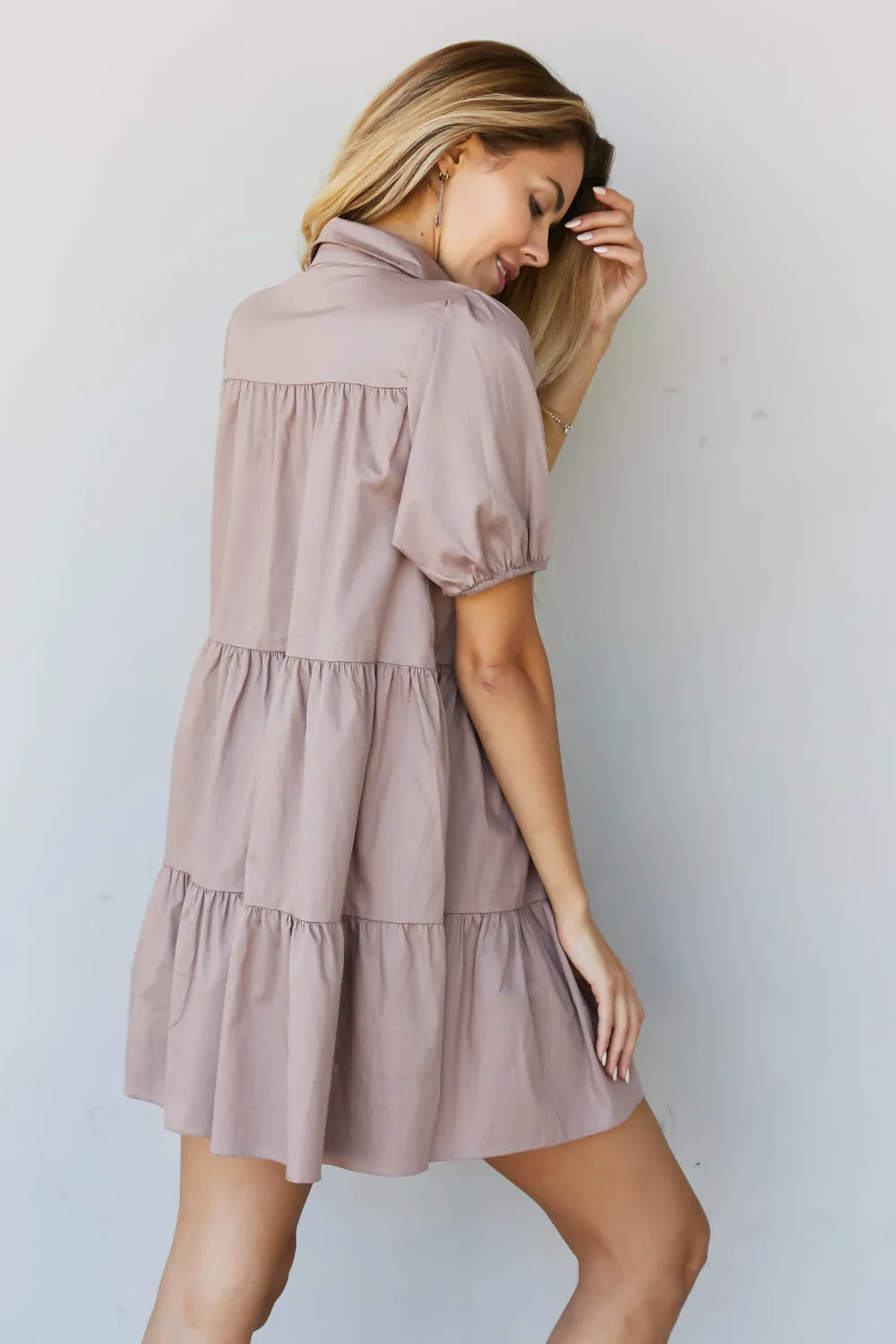 Zenana Venice Vibes Full Size Tiered Shirt