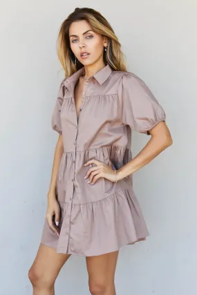 Zenana Venice Vibes Full Size Tiered Shirt